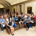 image of audience on benches