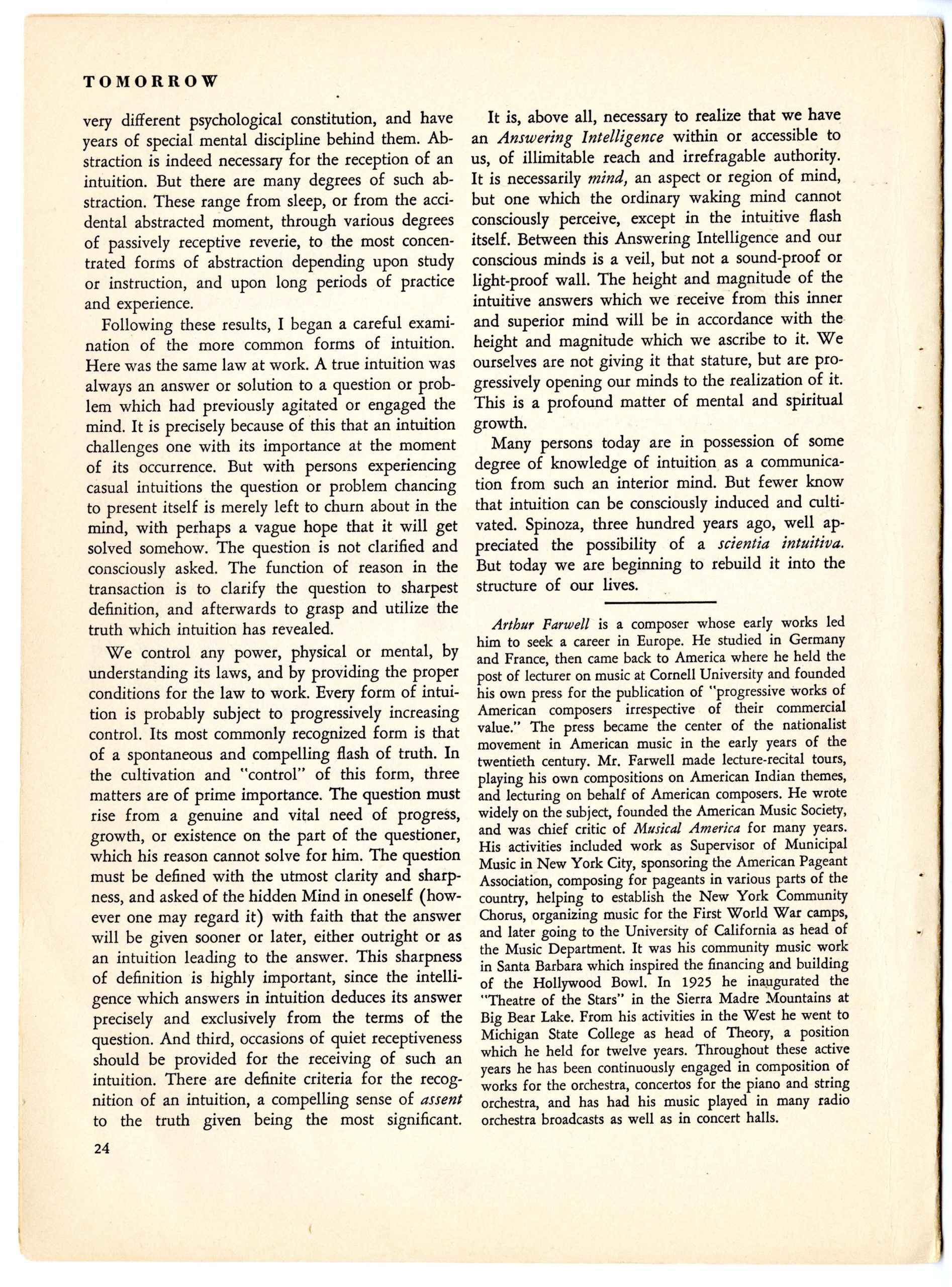 Science and Intuition article, page 5.
